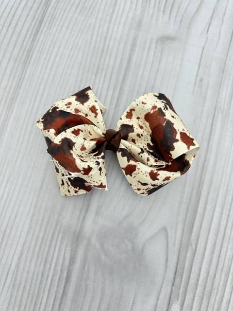 20 Cowhide Hair Bows - 1 Pack Discount