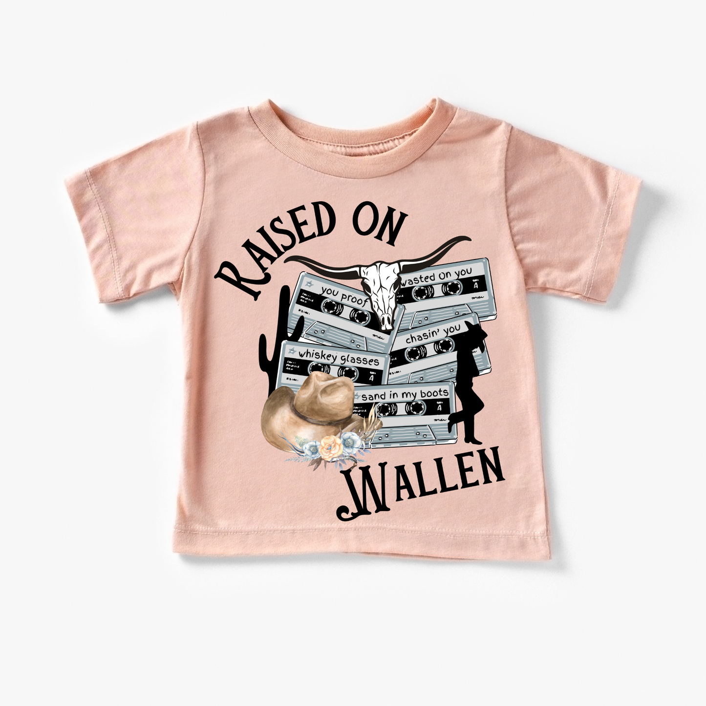 Raised On Wallen Graphic (Peach or Mauve Tee)