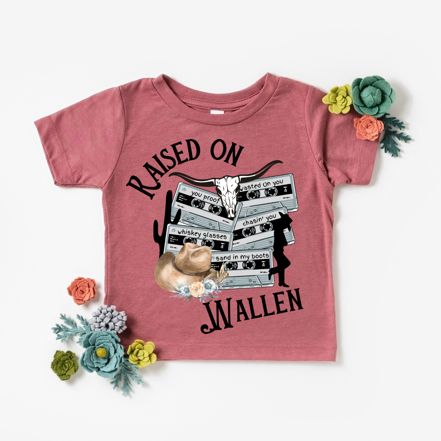 Raised On Wallen Graphic (Peach or Mauve Tee)